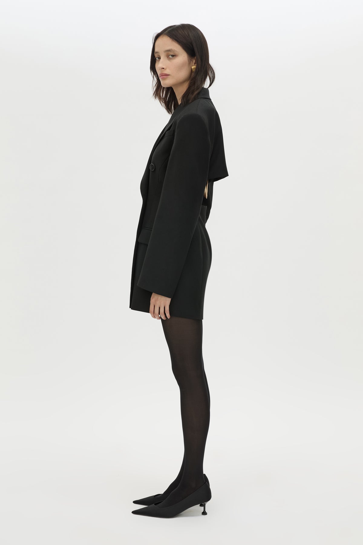 Cassie Tailored Mini Dress in Black - CAMILLA AND MARC® C&M