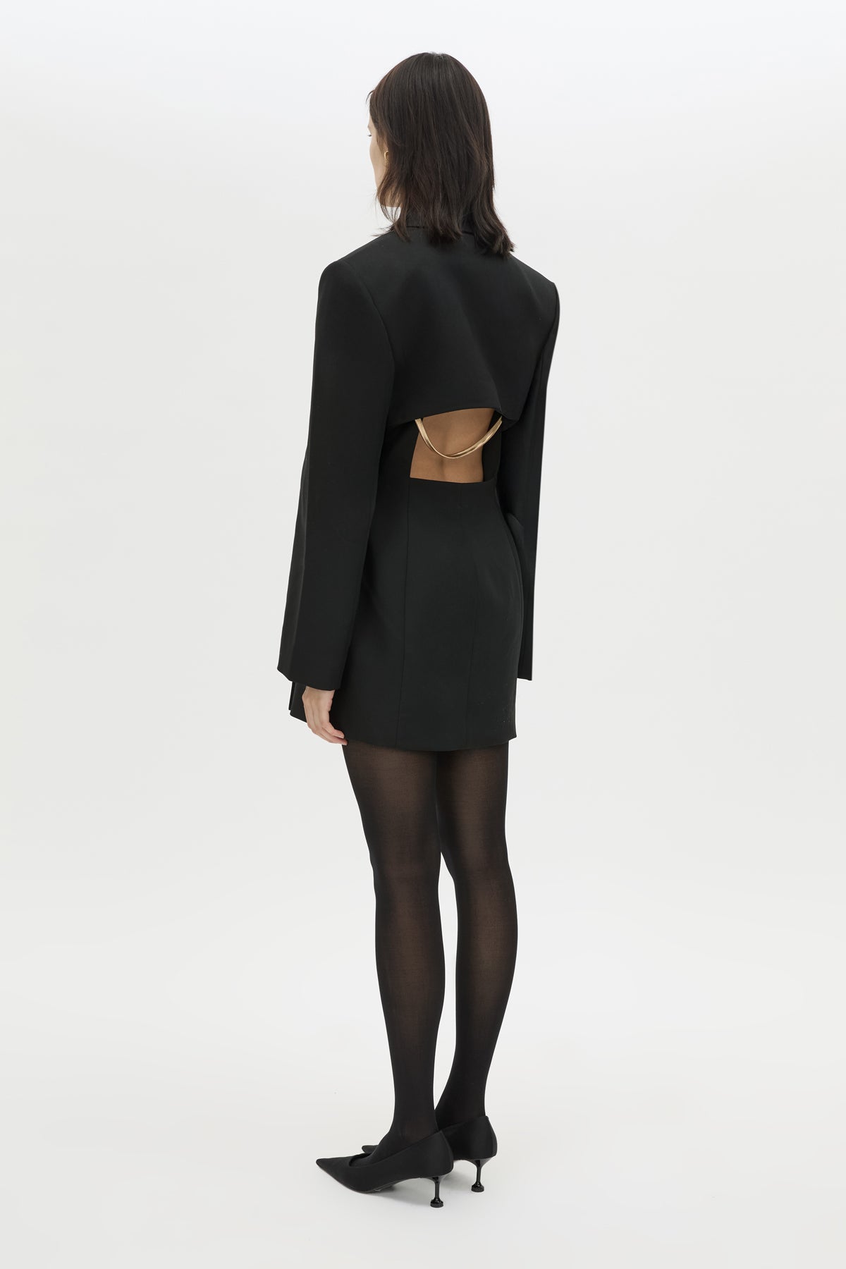 Cassie Tailored Mini Dress in Black - CAMILLA AND MARC® C&M