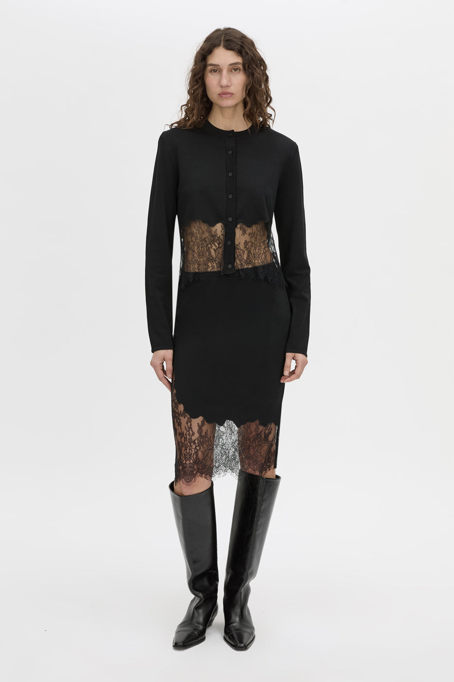 Cayana Lace Knit Skirt