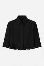 Chara Embroidered Cropped Shirt
