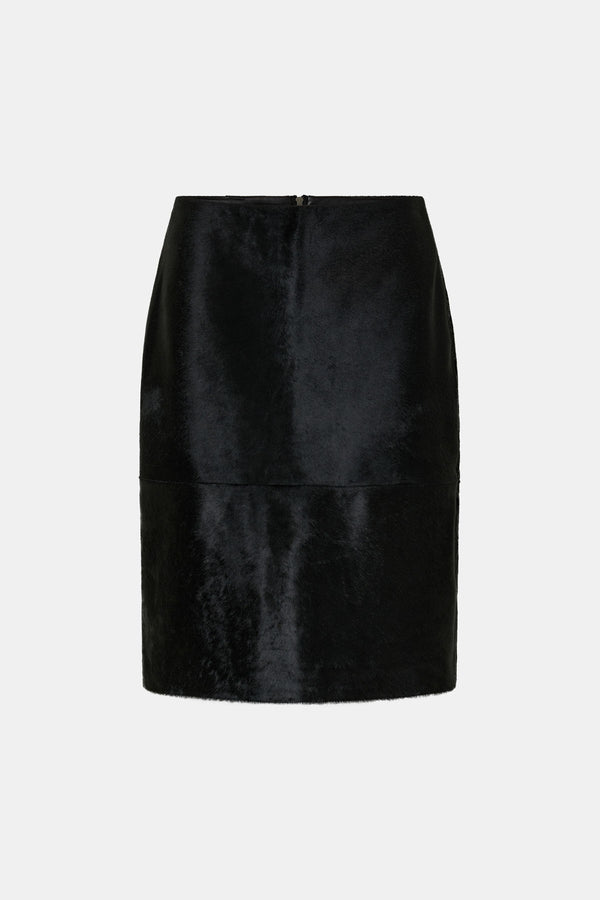 Contour Leather Skirt