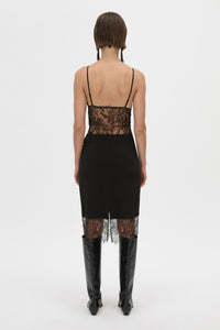 Cora V Neck Lace Bodysuit