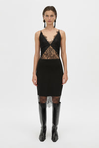 Cora V Neck Lace Bodysuit