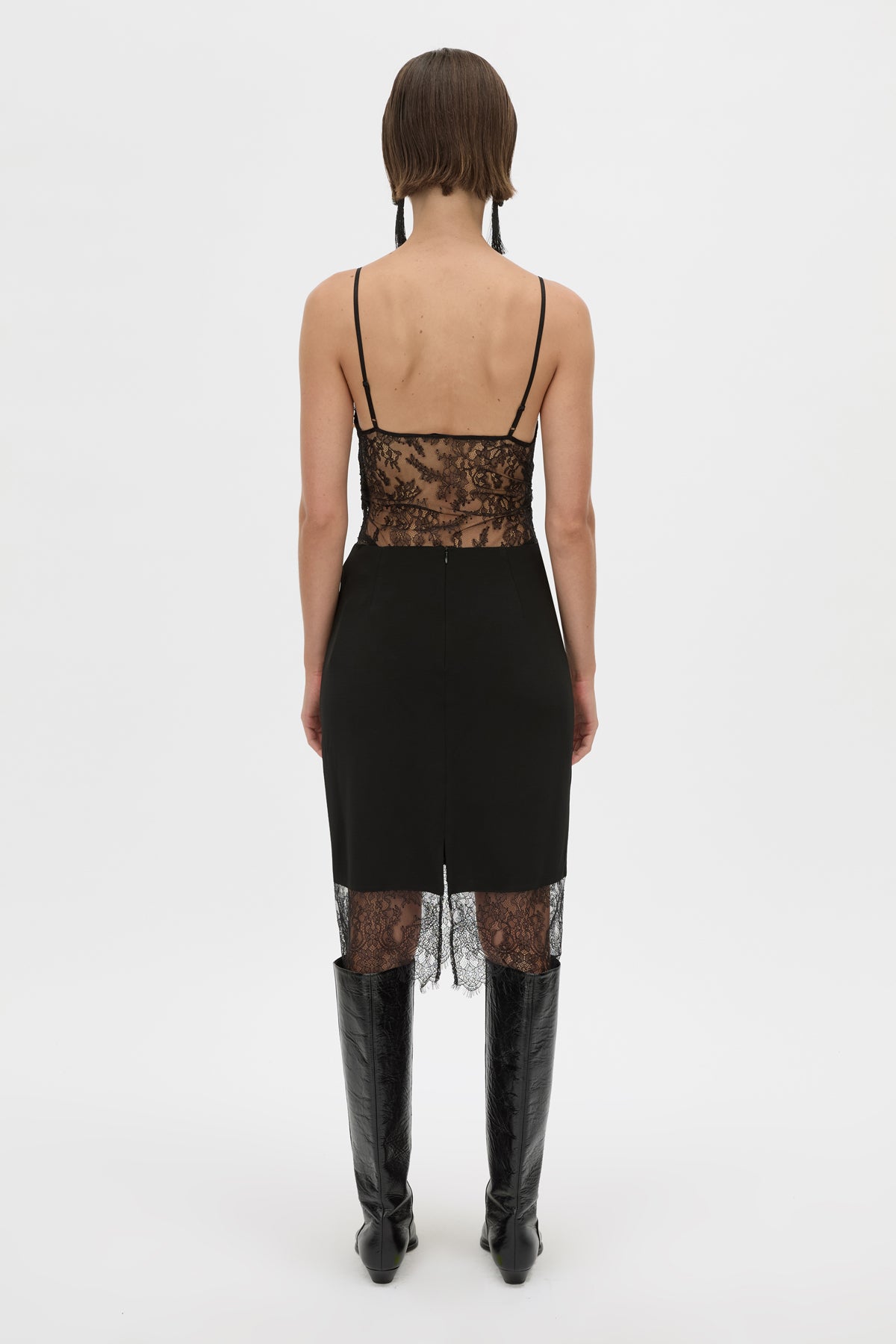 Cora Lace Trim Pencil Skirt