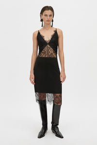 Cora Lace Trim Pencil Skirt