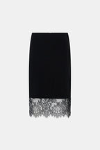 Cora Lace Trim Pencil Skirt