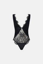 Cora V Neck Lace Bodysuit