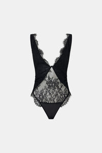 Cora V Neck Lace Bodysuit