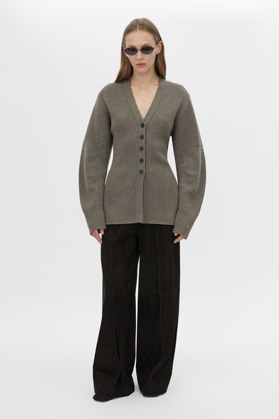 Crawford Knit Cardigan in Squirrel - CAMILLA AND MARC® C&M