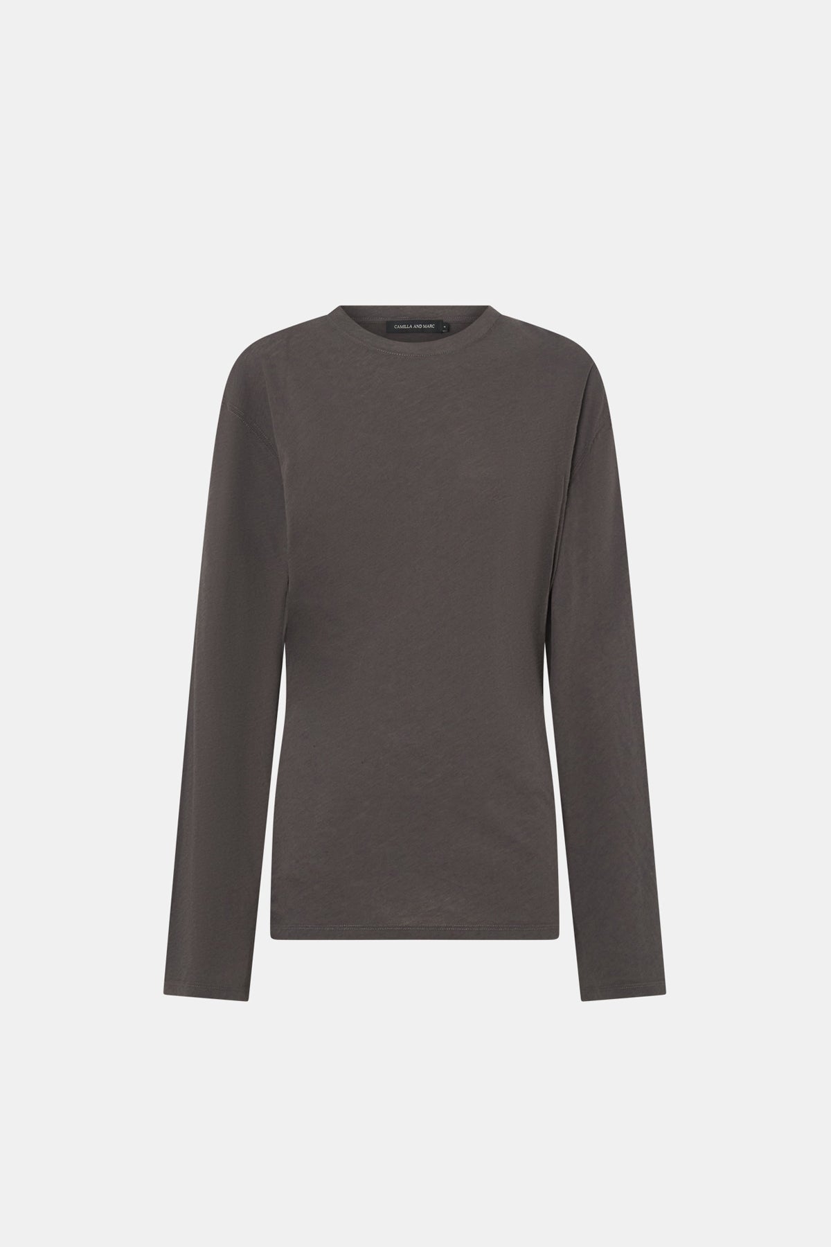 Dakota Long Sleeve Top - CAMILLA AND MARC Dakota long sleeve relaxed top in charcoal grey