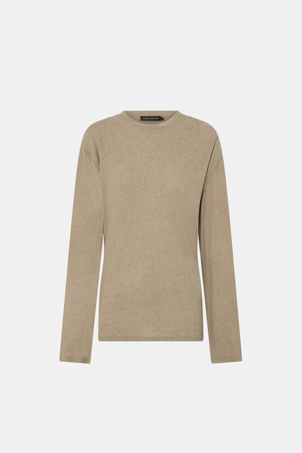Dakota Long Sleeve Top - CAMILLA AND MARC Dakota long sleeve relaxed top in taupe