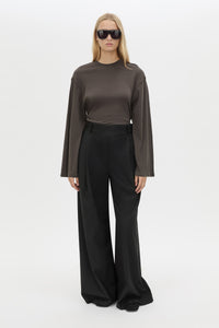 Dakota Long Sleeve Top - CAMILLA AND MARC Dakota long sleeve relaxed top in charcoal grey