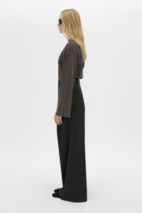 Dakota Long Sleeve Top - CAMILLA AND MARC Dakota long sleeve relaxed top in charcoal grey