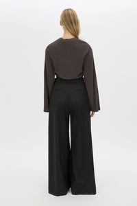 Dakota Long Sleeve Top - CAMILLA AND MARC Dakota long sleeve relaxed top in charcoal grey