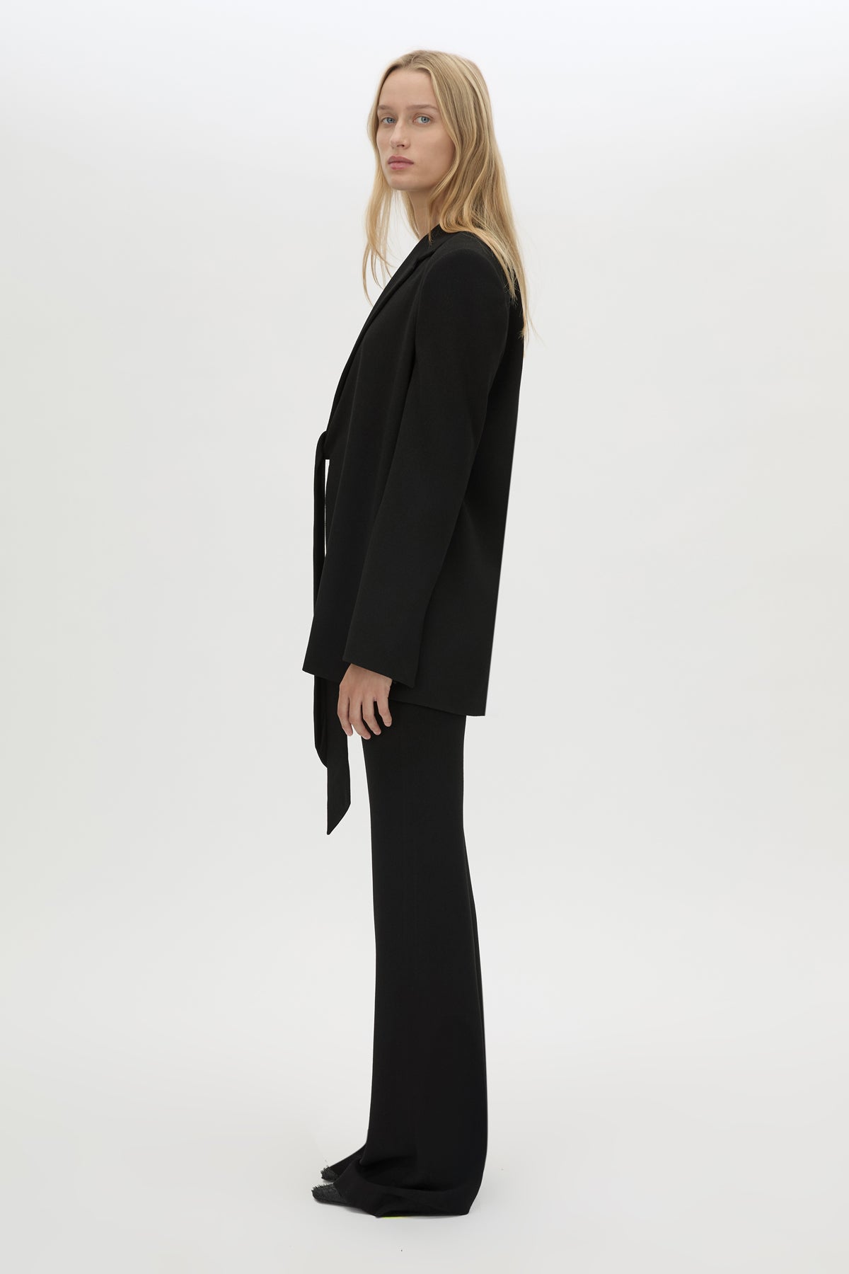 Side view CAMILLA AND MARC Darien Blazer in black.