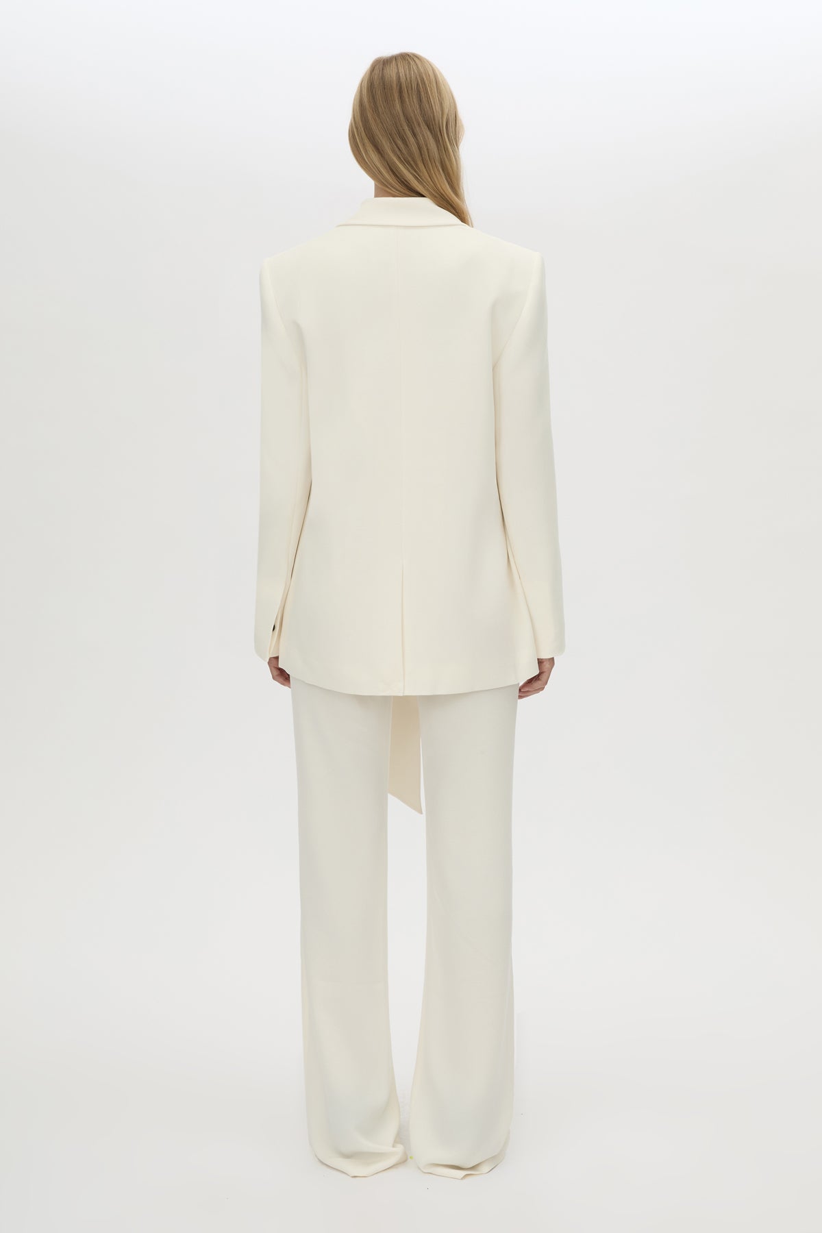 Back view CAMILLA AND MARC Darien Blazer in cream.