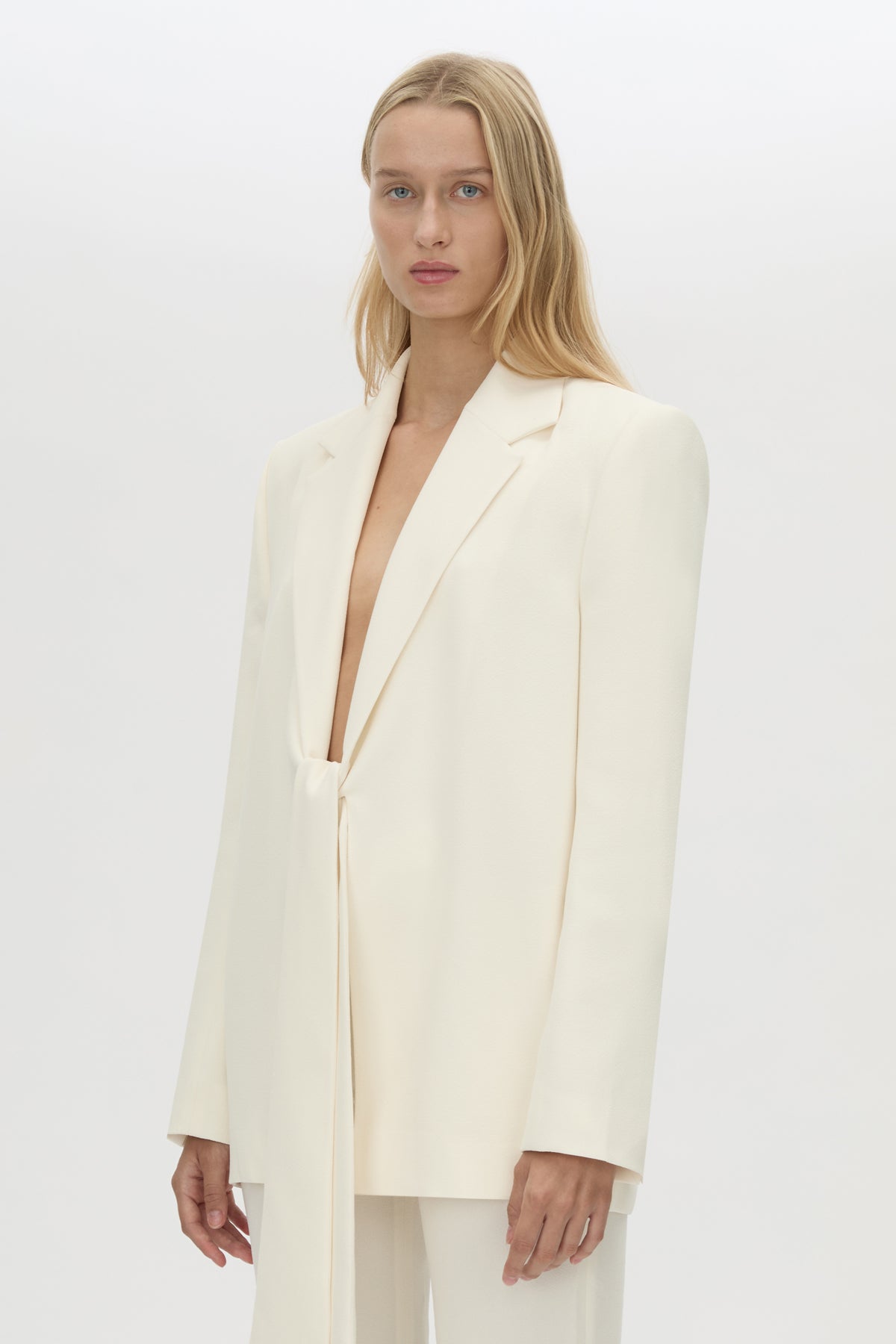 Cropped view CAMILLA AND MARC Darien Blazer in cream.