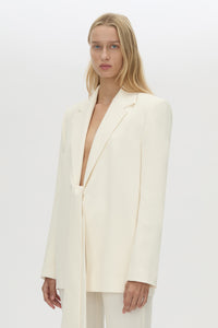 Cropped view CAMILLA AND MARC Darien Blazer in cream.