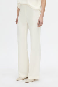 Cropped view CAMILLA AND MARC Darien pant in cream.