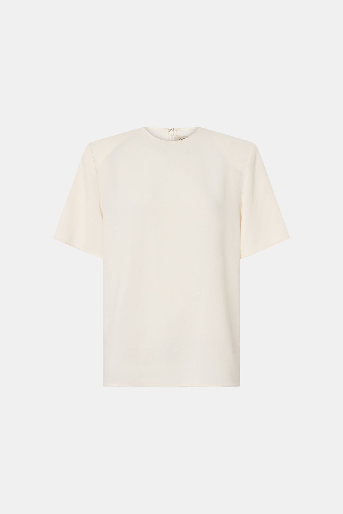 Ghost view CAMILLA AND MARC Darien short sleeve top in cream.