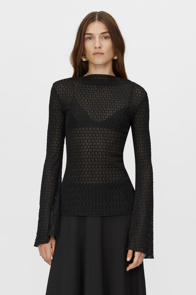 Davana Top Long Sleeve in Black CAMILLA AND MARC® C&M
