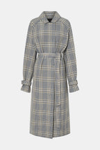Delta Plaid Trench