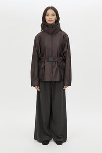 Drea Puffer Jacket - CAMILLA AND MARC Drea funnel neck puffer jacket in espresso brown