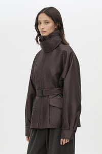 Drea Puffer Jacket - CAMILLA AND MARC Drea funnel neck puffer jacket in espresso brown
