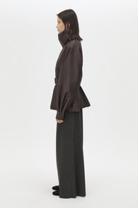 Drea Puffer Jacket - CAMILLA AND MARC Drea funnel neck puffer jacket in espresso brown
