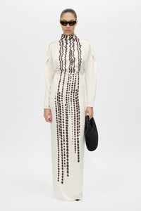 Edison Maxi Dress - CAMILLA AND MARC Edison printed long sleeve maxi dress