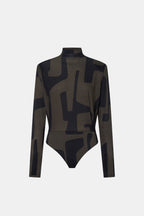 Eidra Printed Long Sleeve Bodysuit