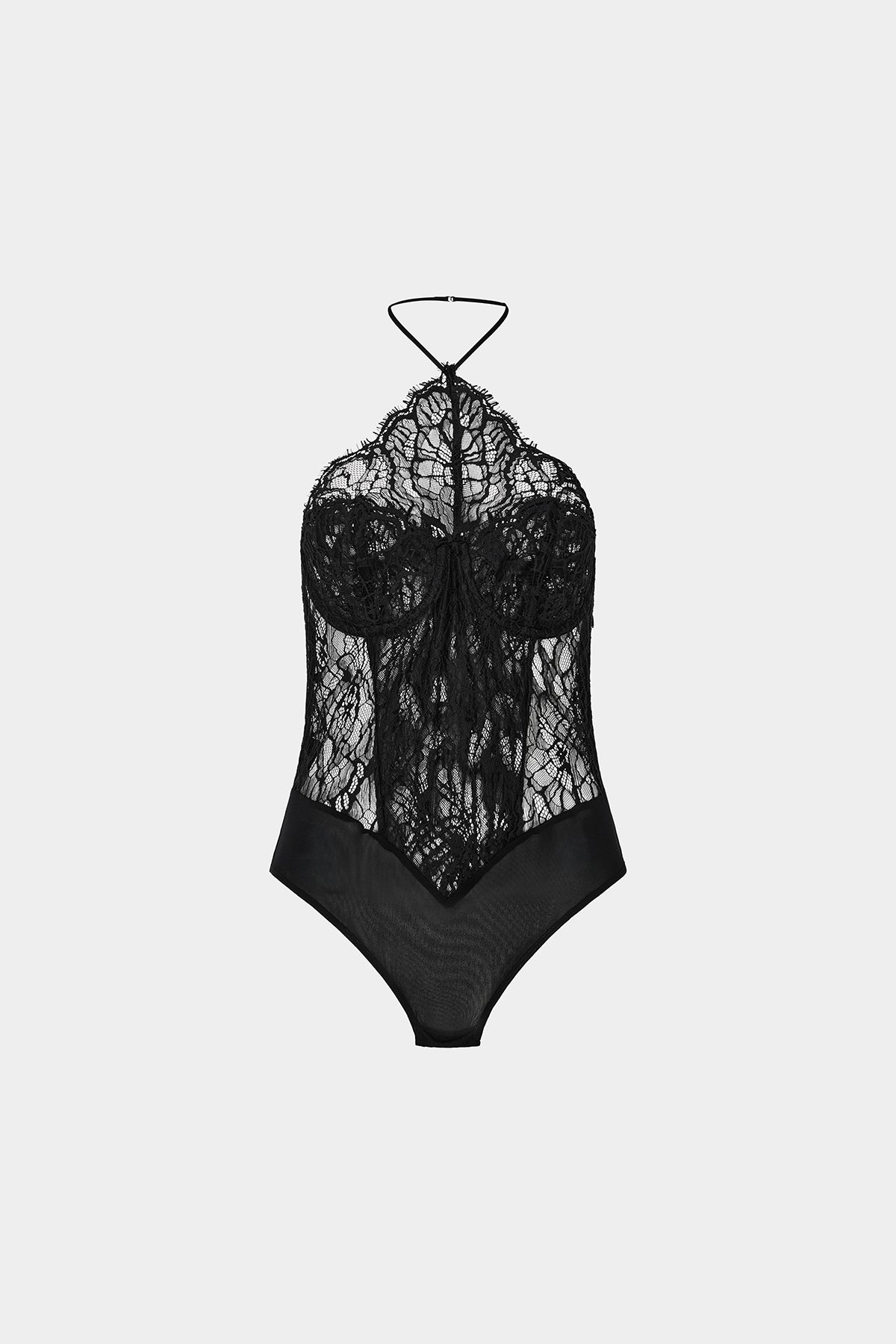 Ghost view CAMILLA AND MARC Elaris lace bodysuit in black.
