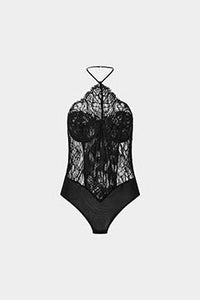Ghost view CAMILLA AND MARC Elaris lace bodysuit in black.