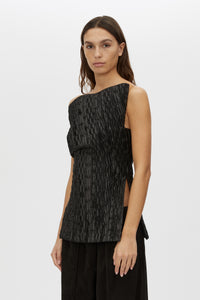 Elise Top - CAMILLA AND MARC Elise strapless sculpted bodice top in black