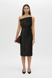 Elise Dress - CAMILLA AND MARC Elise strapless asymmetric midi dress