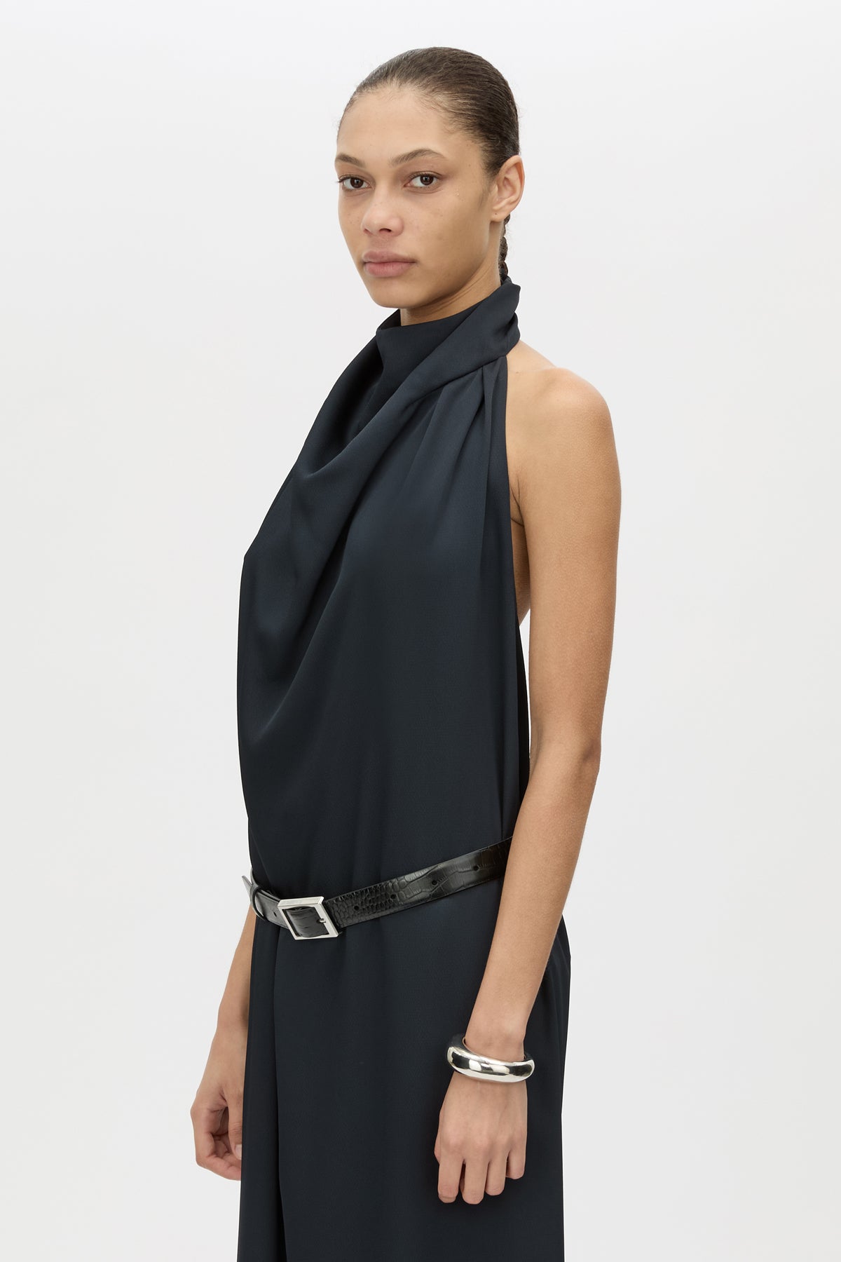 Elowyn Halter Maxi Dress in French Navy - CAMILLA AND MARC C&M Elowyn Halter Maxi Dress in French Navy - CAMILLA AND MARC C&M