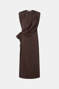 Elowyn Drape Detail Midi Dress