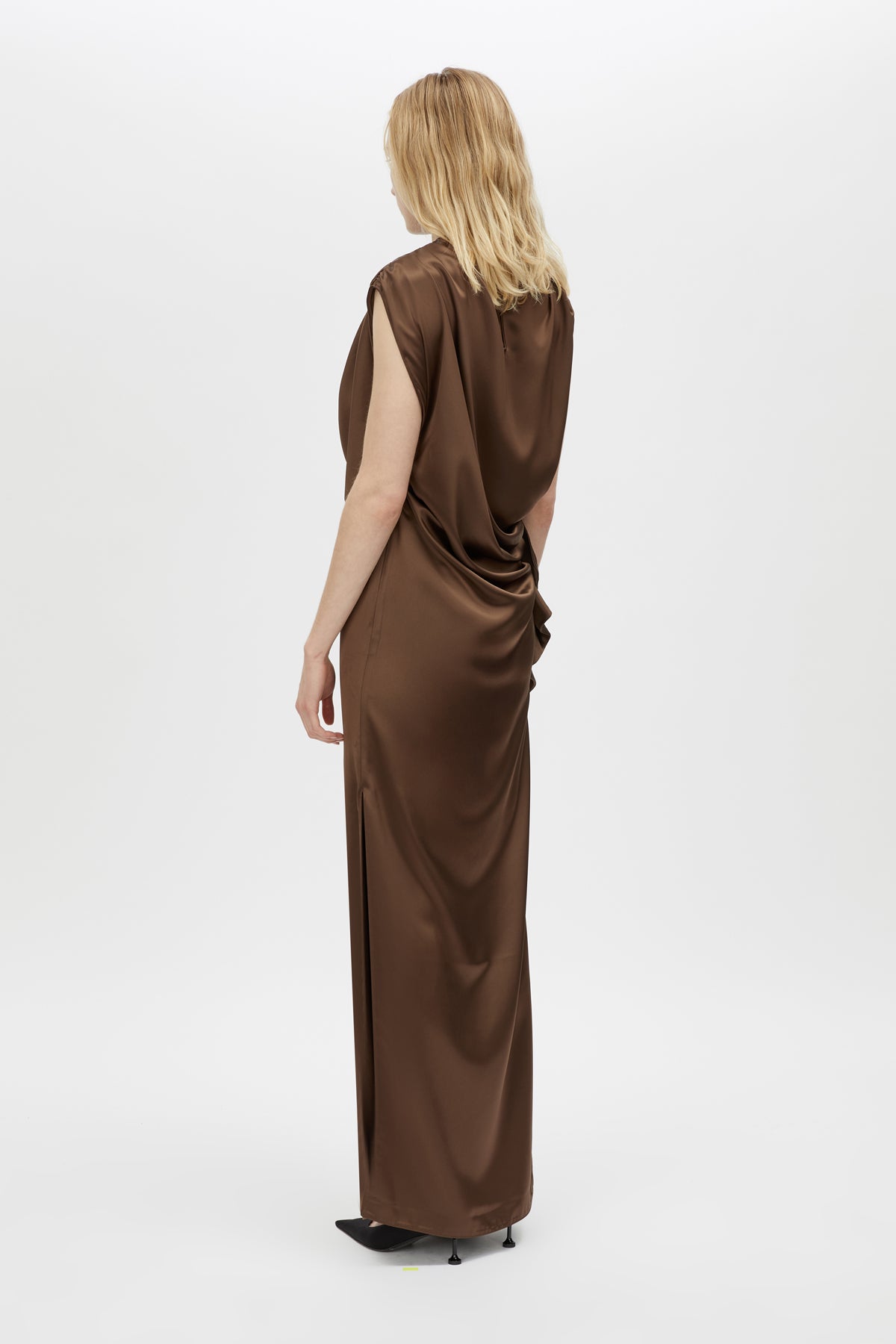 Elowyn Drape Detail Midi Dress