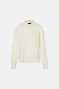 Figura Button Down Monogram Fleece