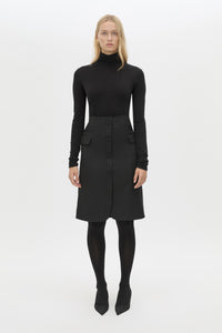 Floret Tailored Midi Skirt