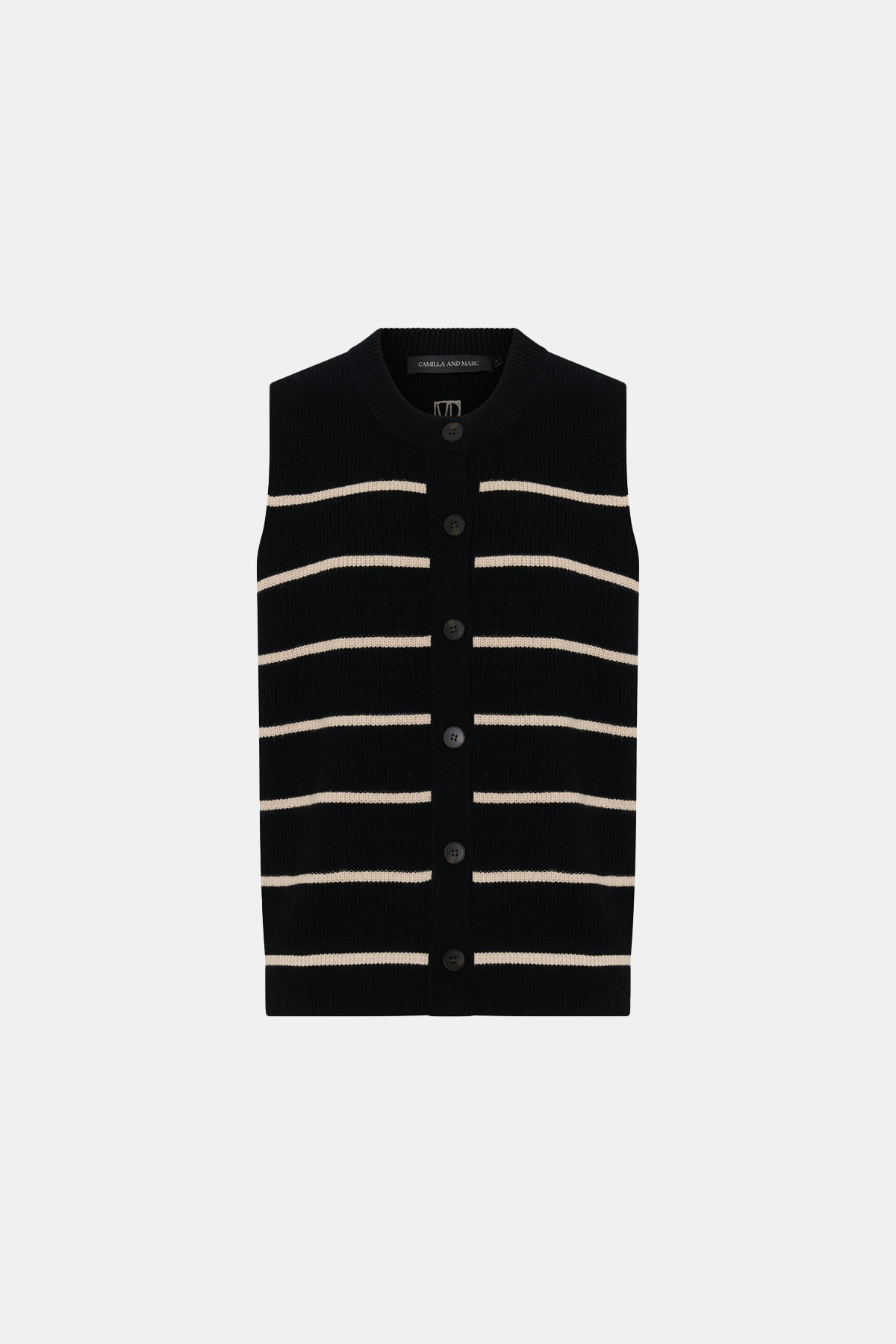 Gale Button Up Sleeveless Cardigan