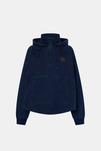 Gravitas Zip Up Denim Yarn Hoodie