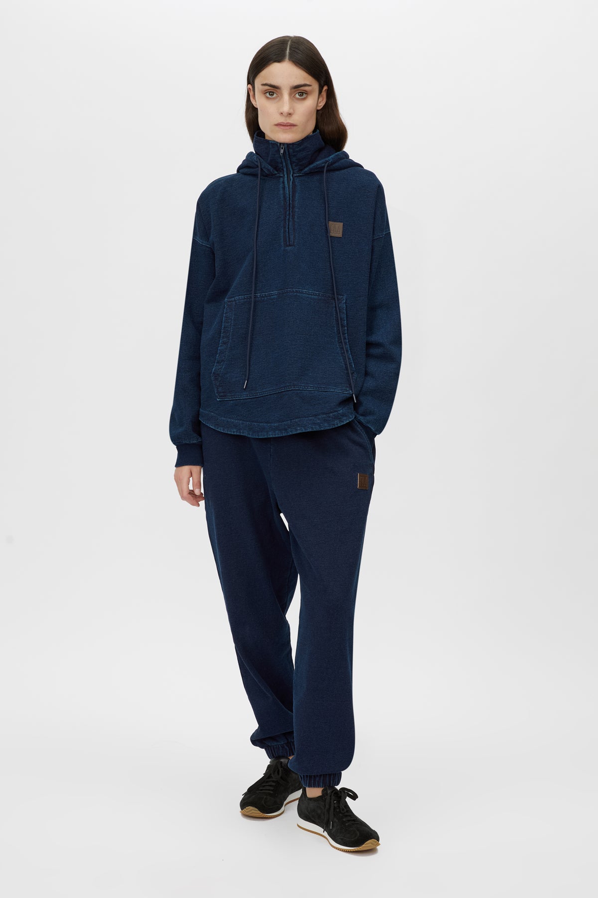 Gravitas Zip Up Denim Yarn Hoodie