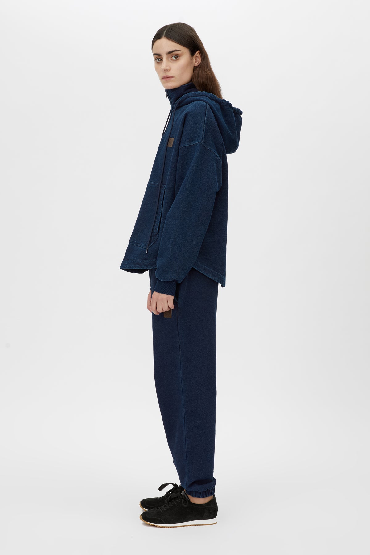 Gravitas Zip Up Denim Yarn Hoodie