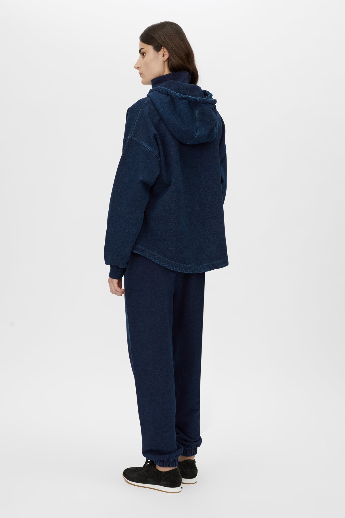 Gravitas Zip Up Denim Yarn Hoodie