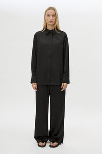 Ground Satin Long Sleeve Shirt
