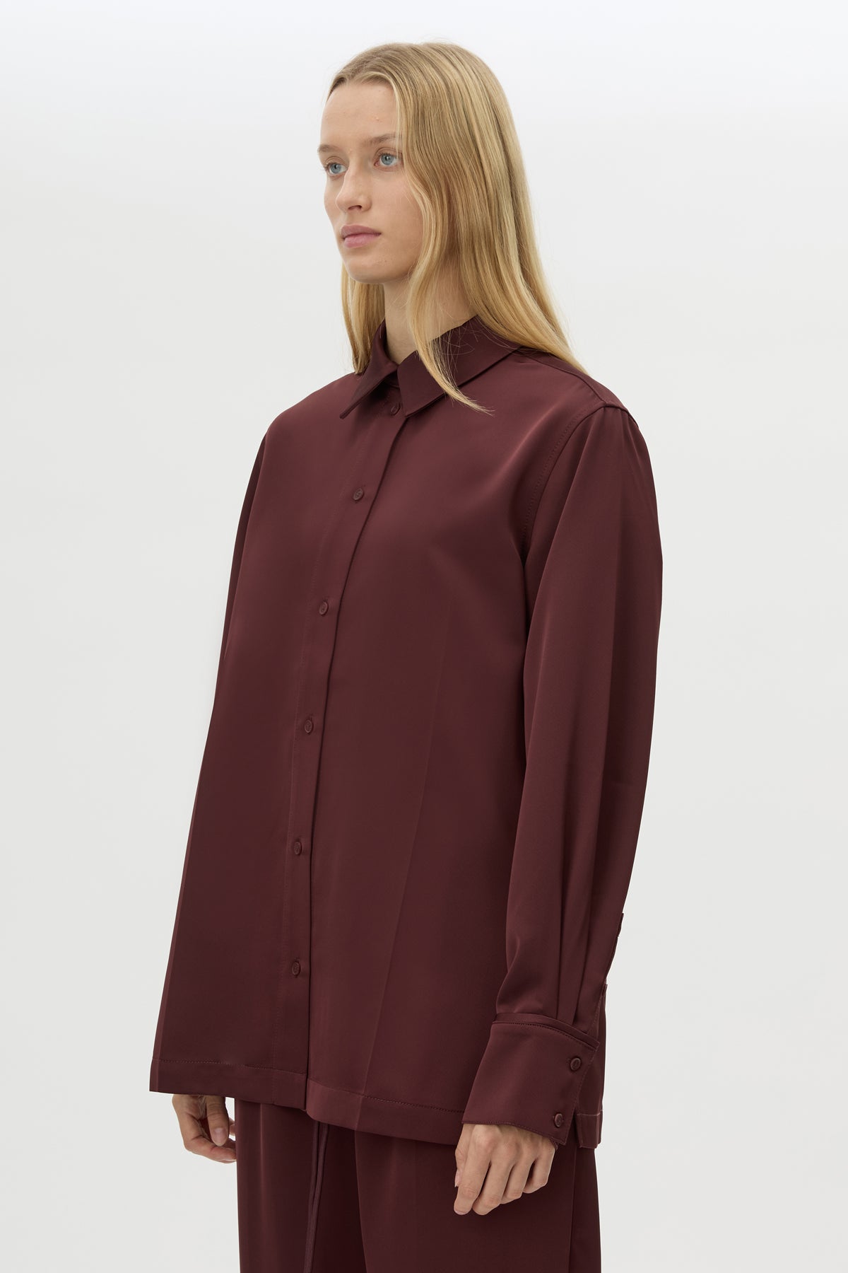 Ground Satin Long Sleeve Shirt