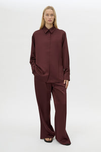 Ground Satin Long Sleeve Shirt