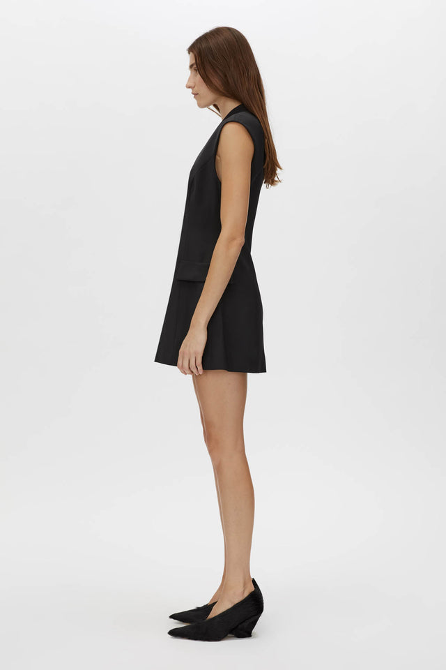 Houston Wool Mini Dress in Black CAMILLA AND MARC® C&M