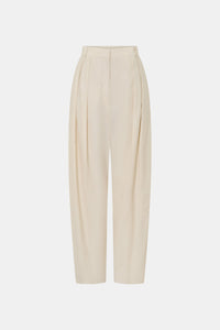 Ghost view CAMILLA AND MARC Inca Wide Leg Tailored Pant in ivory with a mid‑rise fit.